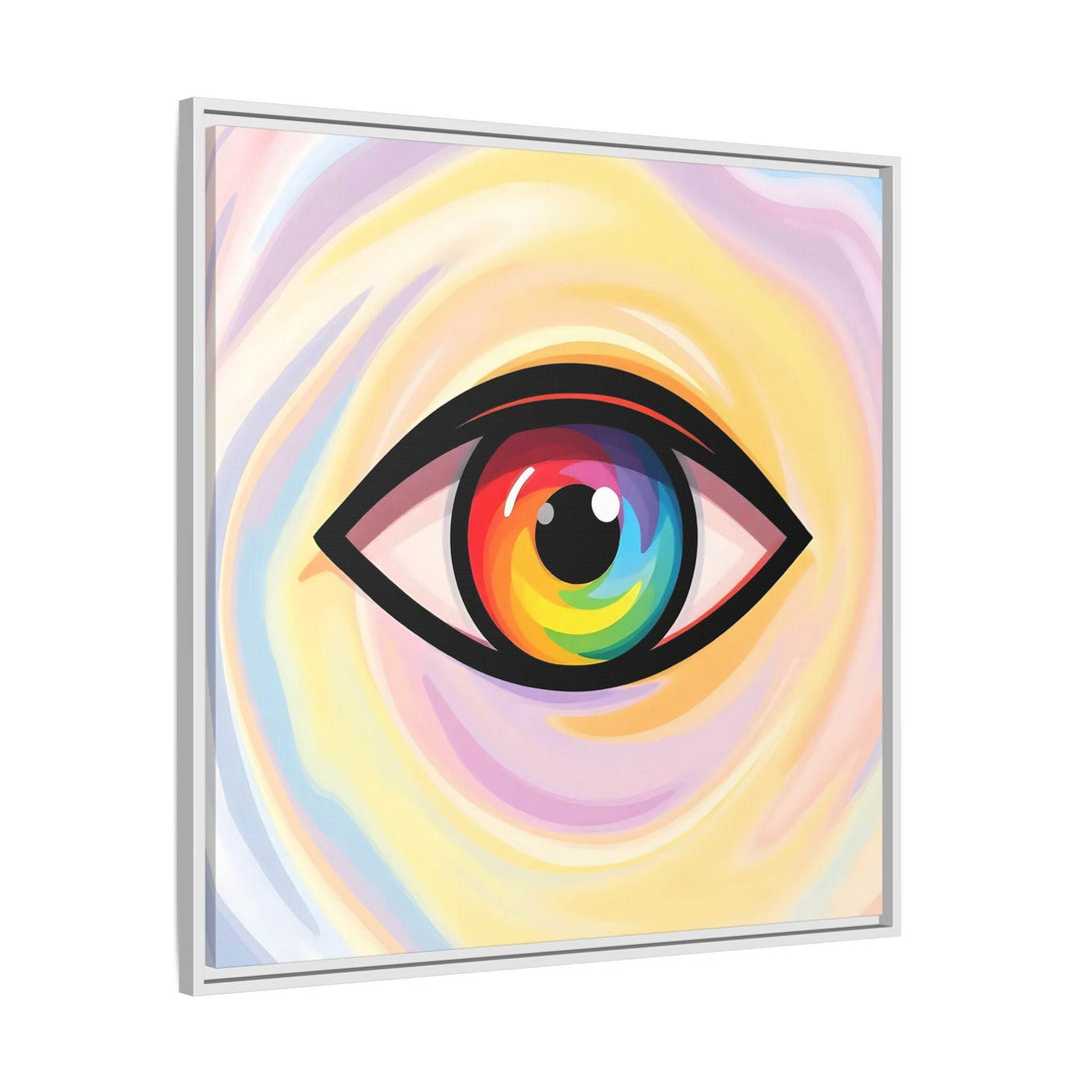 PsEyeFlow #18 - Ethereal Visionb. ( Colorful Framed Matte Canvas Decor ) - Highdellic
