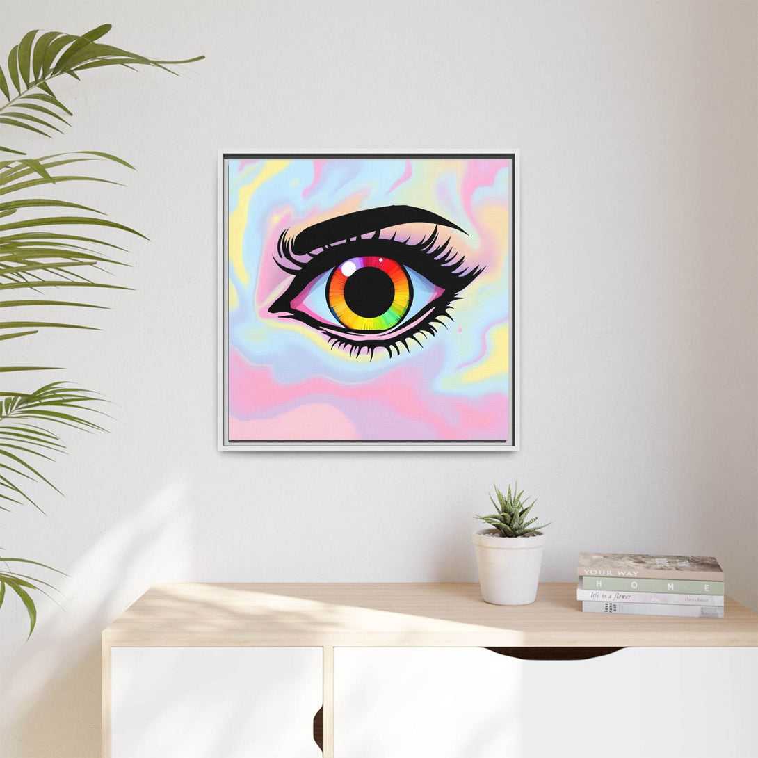 PsEyeFlow #35 - Spectrum Sentinel on Framed Matte Canvas (multi colour) - Highdellic