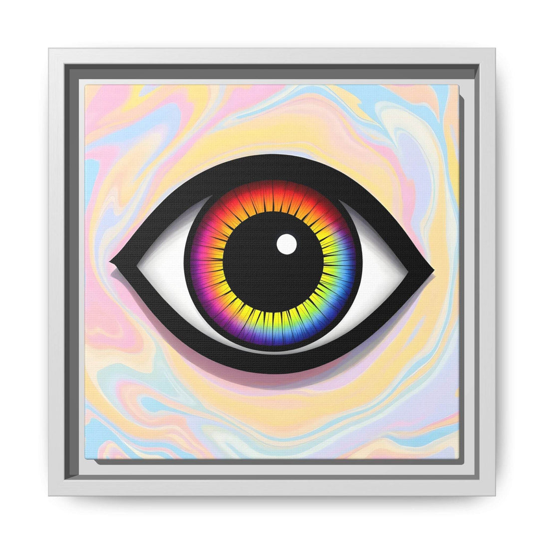 PsEyeFlow #25 - Chromatic Horizon. (Matte Canvas, Framed (Multi-color)) - Highdellic