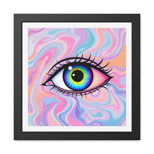 PsEyeFlow #03 – Vivid Mirage (Framed Poster)