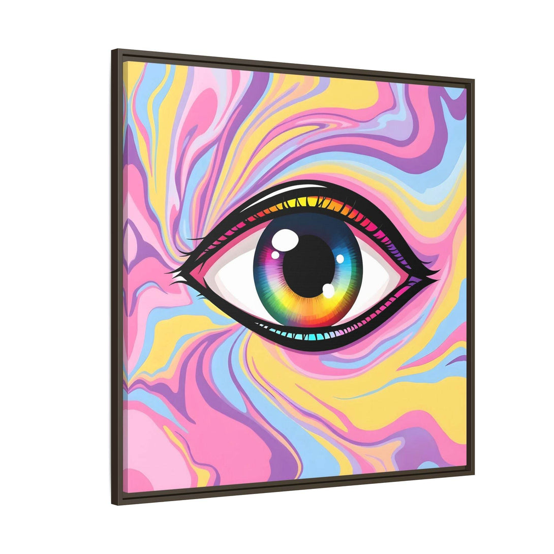 PsEyeFlow #29 - Spectrum Gaze.b (Matte Canvas, Framed (Multi-color)) - Highdellic