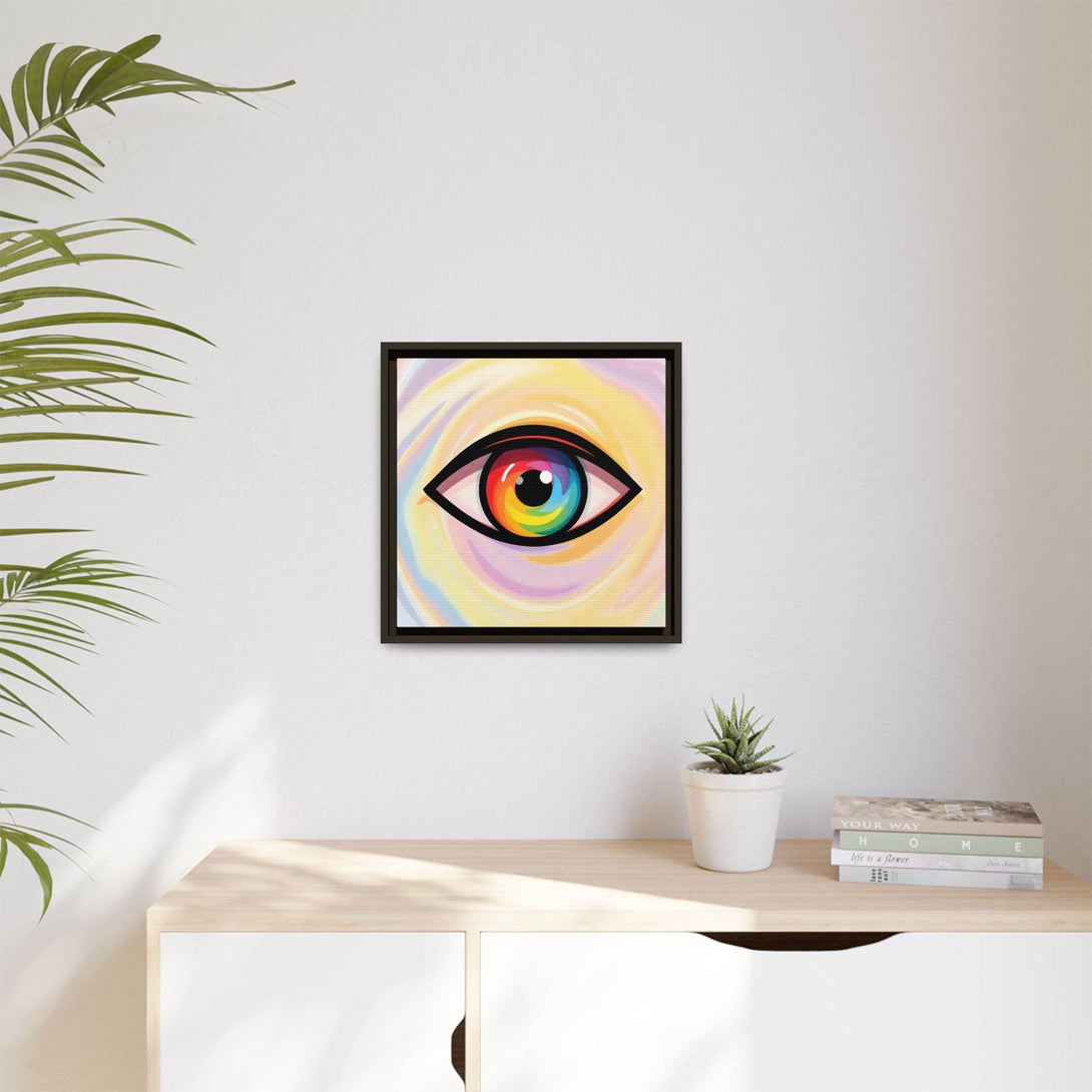 PsEyeFlow #18 - Ethereal Visionb. ( Colorful Framed Matte Canvas Decor ) - Highdellic