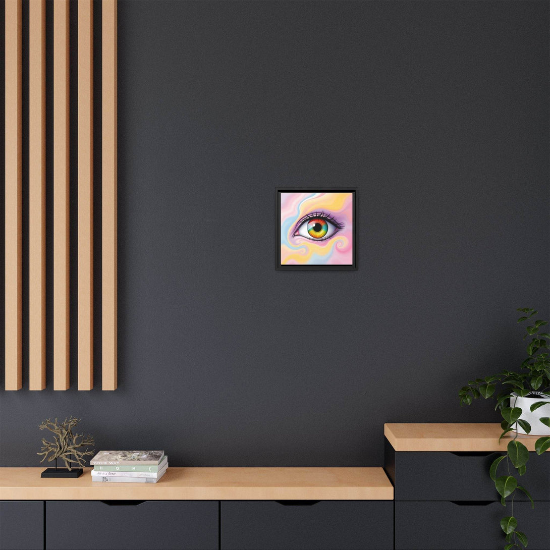 PsEyeFlow #36 – The Whispering Spiral on Framed Matte Canvas - Highdellic