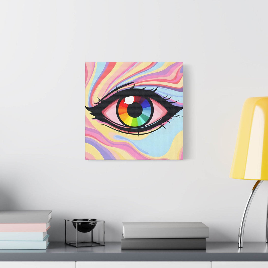 PsEyeFlow #15 - Chromatic Dream. (Satin Canvas, Stretched) - Highdellic