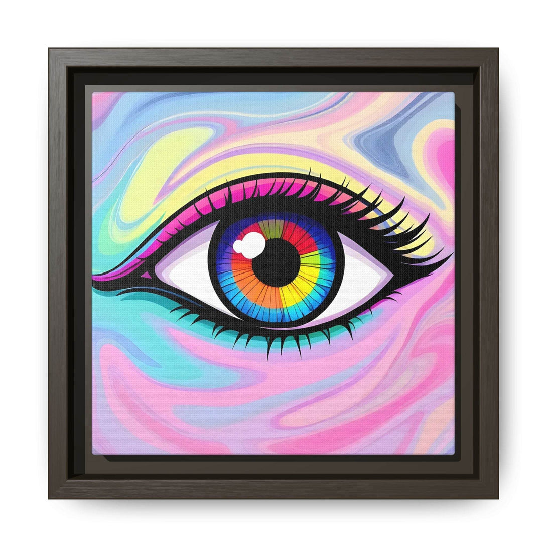 PsEyeFlow #8 - Radiant Vision. ( Colourful Framed Matte Canvas Decor ) - Highdellic