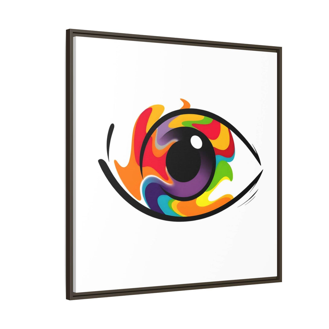 PsEyeGo 3 – Chromatic Flame on Framed Matte Canvas (Multi-color) - Highdellic