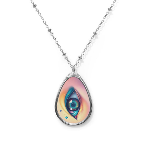PsEyeDream #03 – Marbled Desert (Oval Necklace)