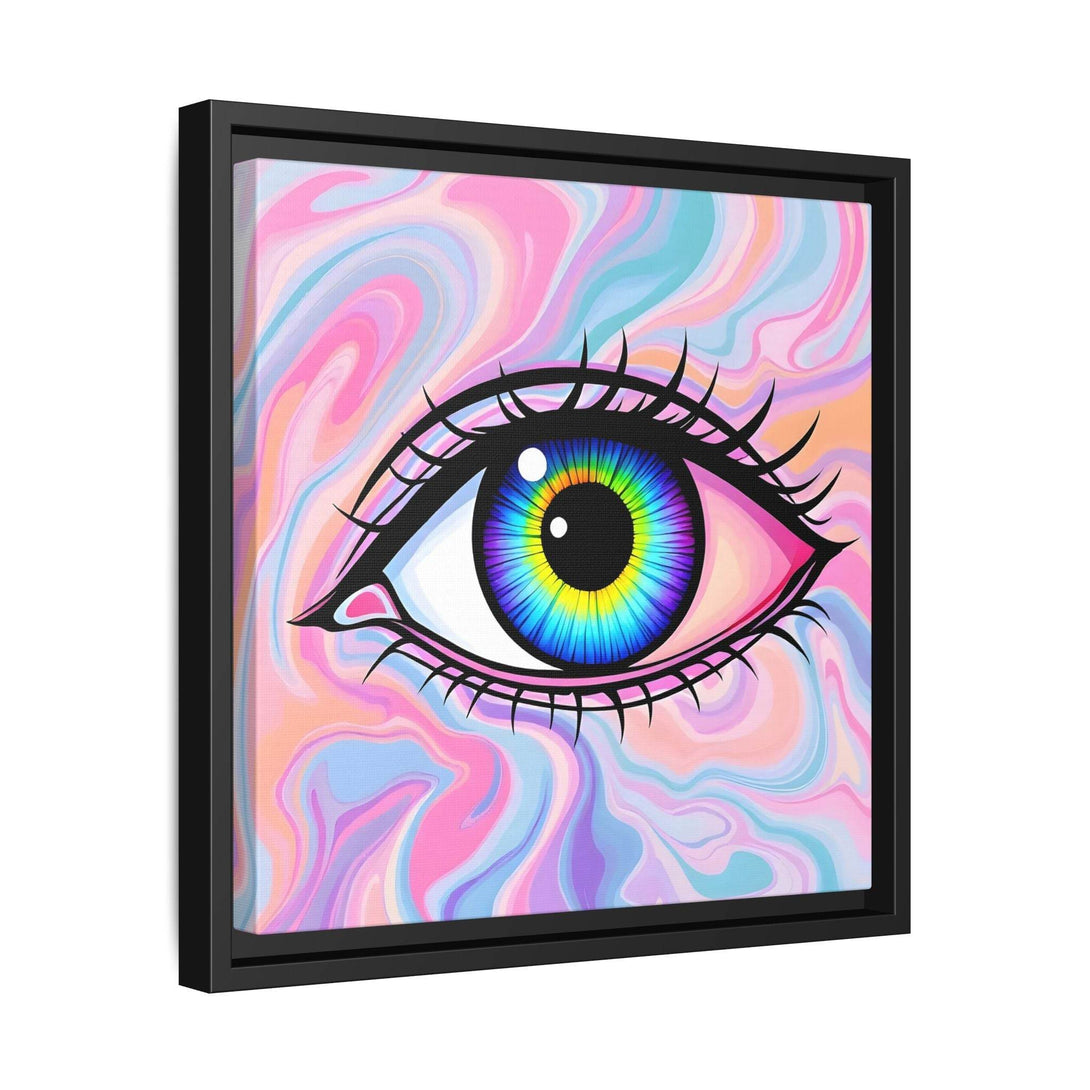 PsEyeFlow #3 – Vivid Mirage (Matte Canvas, Framed (Multi-color)) - Highdellic