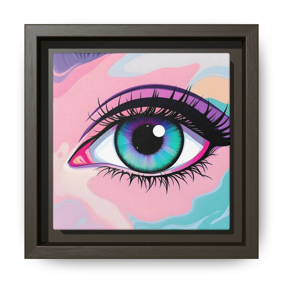 PsEyeFlow #2 – Lucid Gaze. ( Colorful Framed Matte Canvas Decor ) - Highdellic