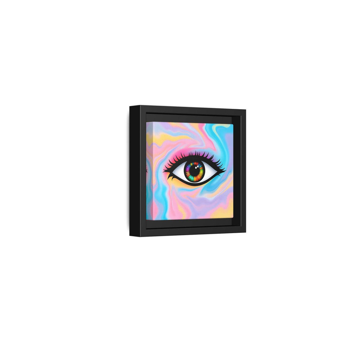 PsEyeFlow #32 - Prism Mirage on Framed Matte Canvas (multi colour) - Highdellic