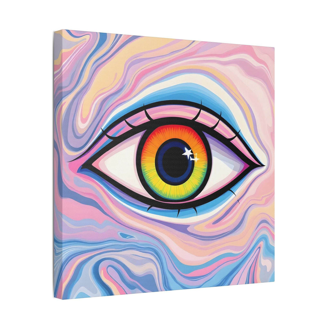 PsEyeFlow #9 - Celestial Stare. (Satin Canvas, Stretched) - Highdellic