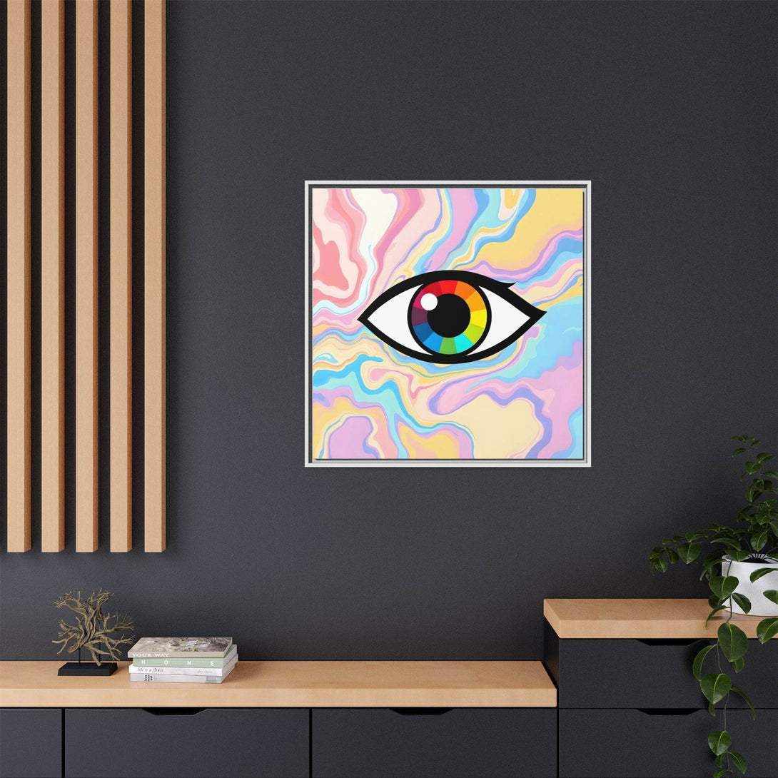 PsEyeFlow #30 - Spectrum Vision (Matte Canvas, Framed (Multi-color)) - Highdellic