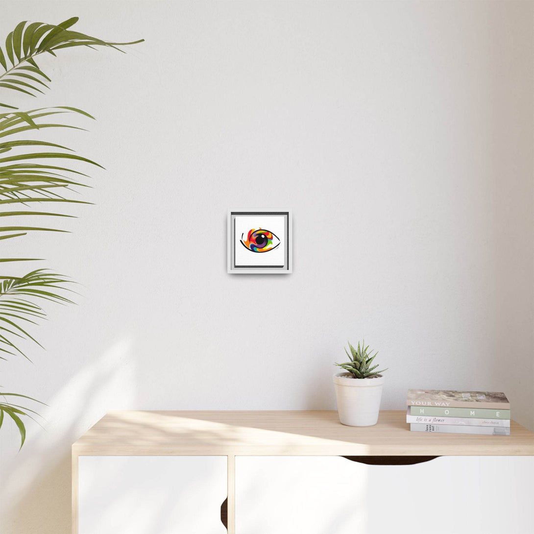 PsEyeGo 3 – Chromatic Flame on Framed Matte Canvas (Multi-color) - Highdellic
