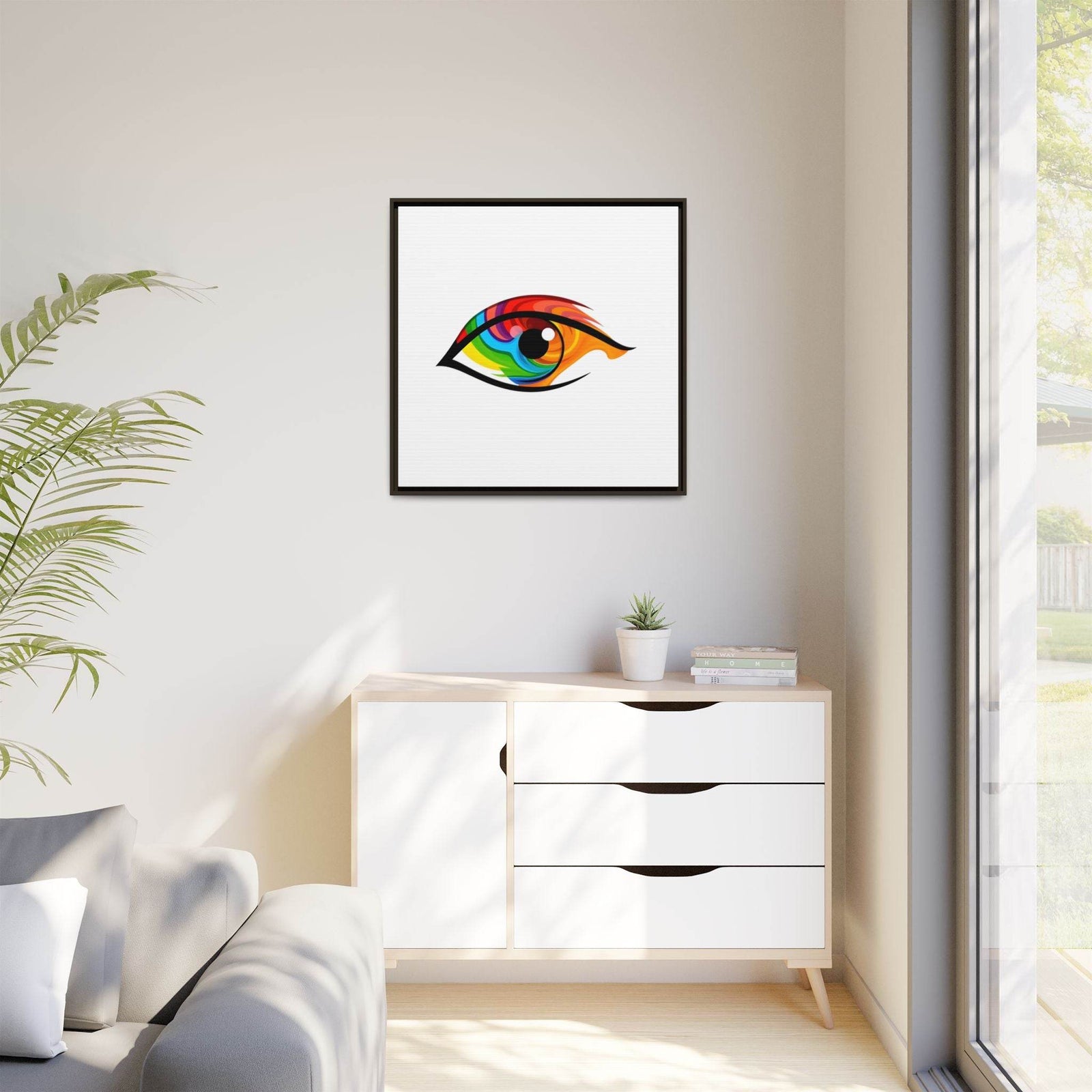 PsEyeGo 2 – Prism Gaze Vision on Framed Matte Canvas (Multi-color) - Highdellic