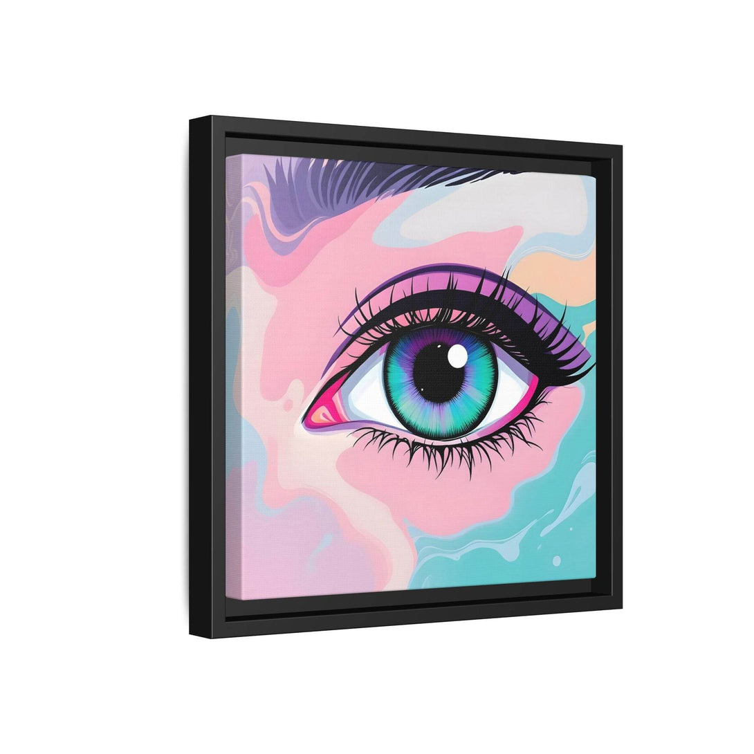 PsEyeFlow #2 – Lucid Gaze. ( Colorful Framed Matte Canvas Decor ) - Highdellic