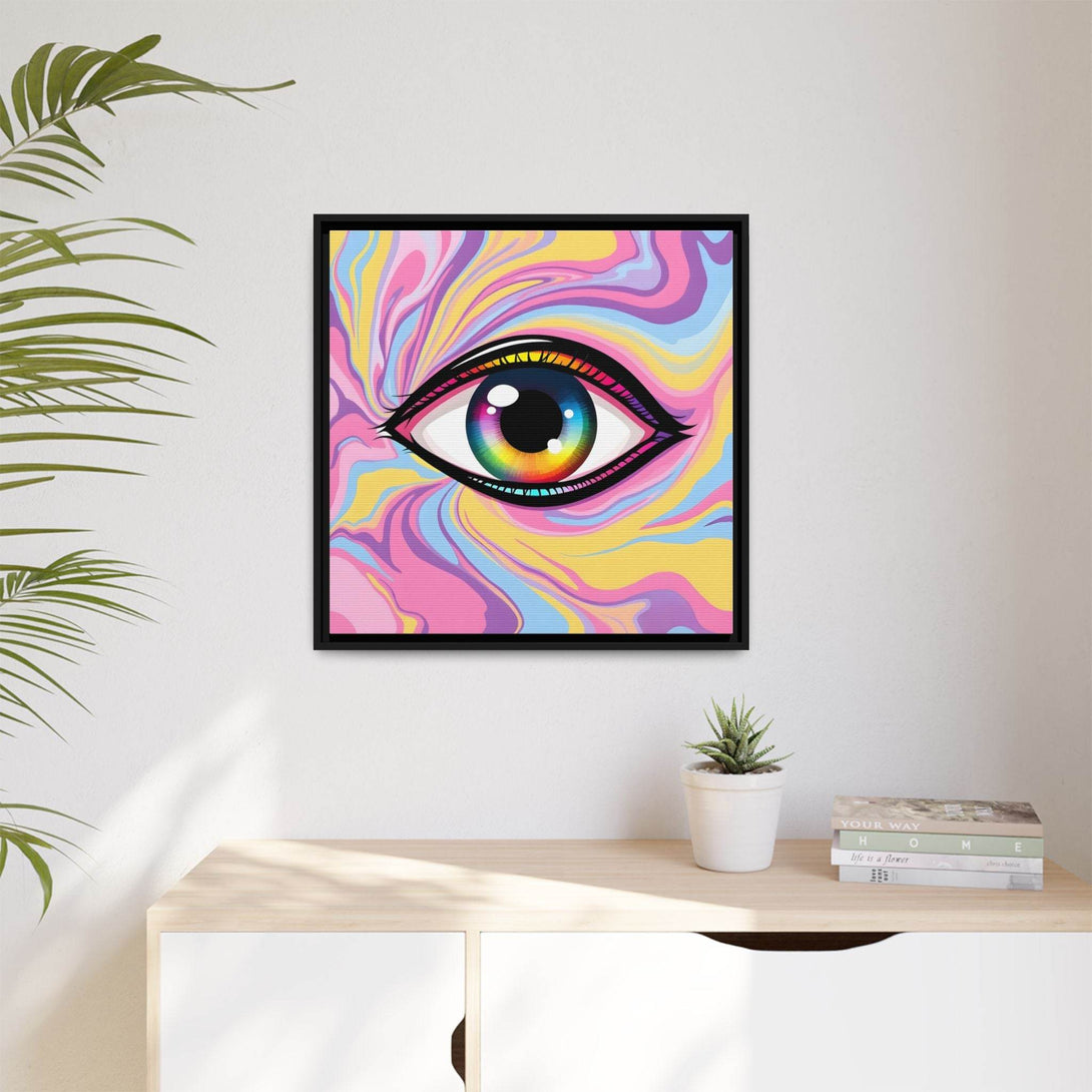PsEyeFlow #29 - Spectrum Gaze.b (Matte Canvas, Framed (Multi-color)) - Highdellic