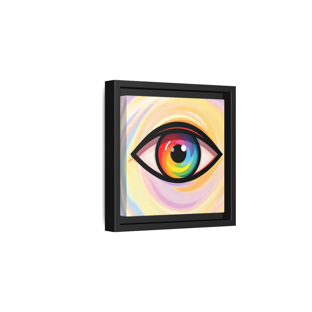 PsEyeFlow #18 - Ethereal Visionb. ( Colorful Framed Matte Canvas Decor ) - Highdellic