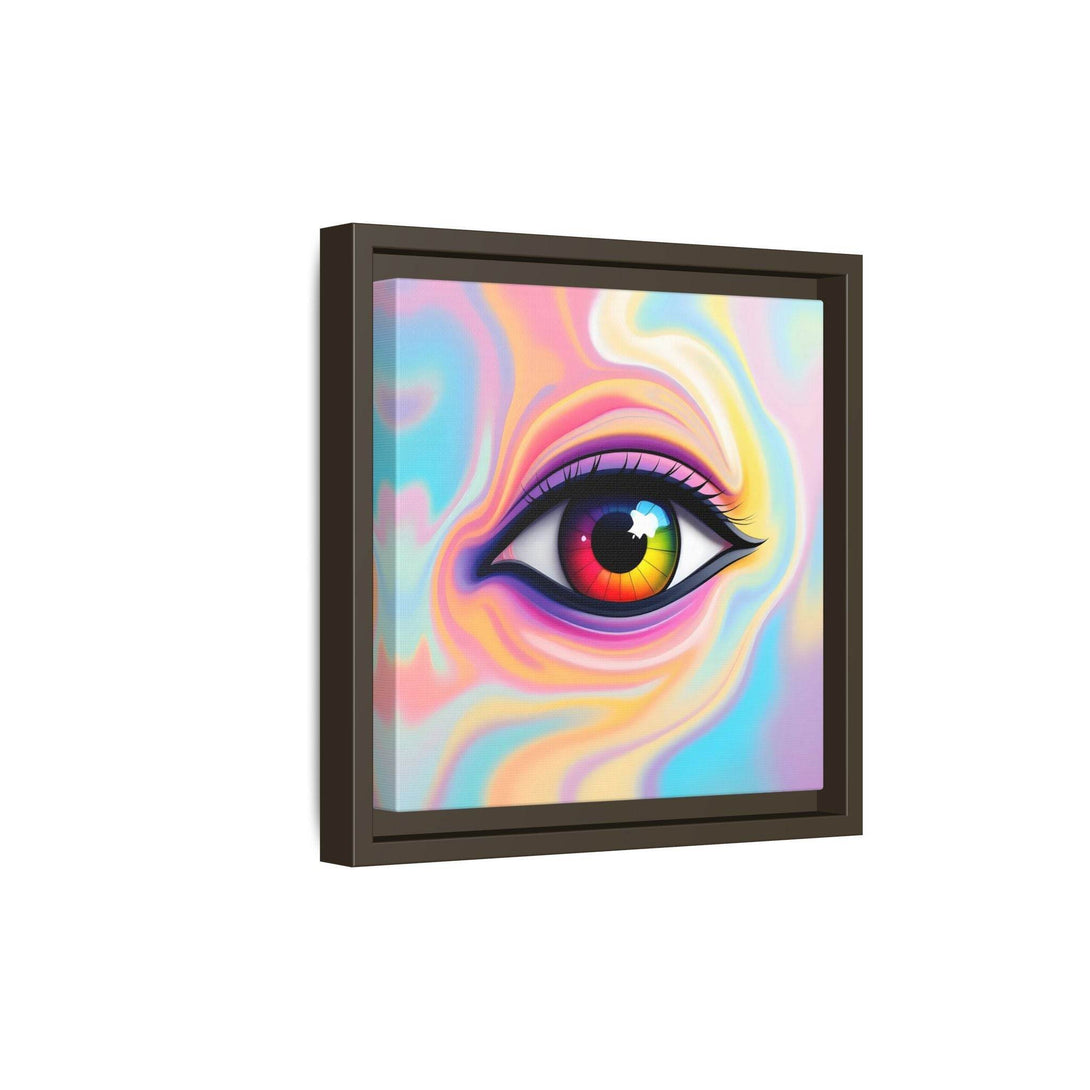 PsEyeFlow #34 – Veil of Visions on Framed Matte Canvas (multi colour) - Highdellic