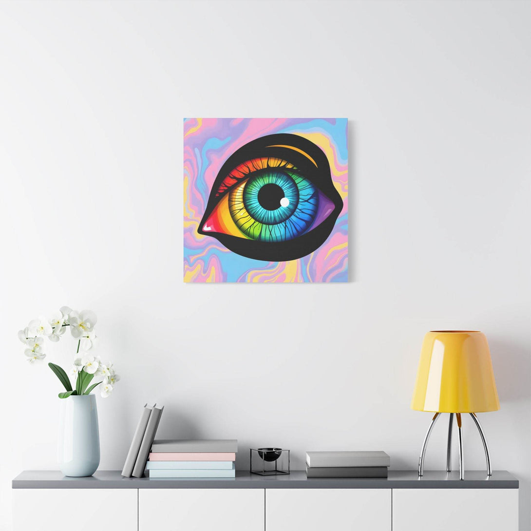 PsEyeFlow 4 - Chromatic Vision. (Satin Canvas, Stretched) - Highdellic