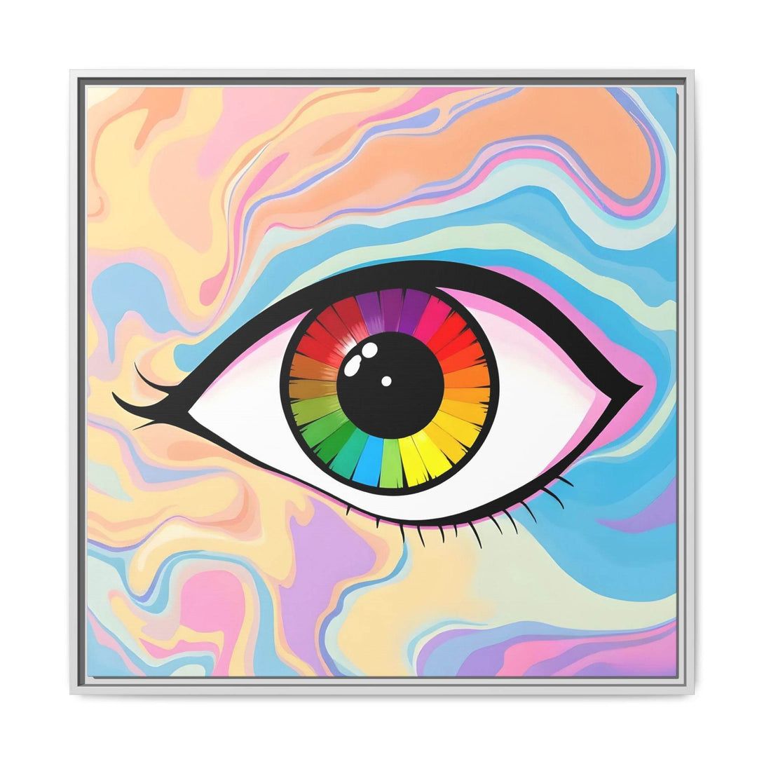 PsEyeFlow #1 – Prism Vision. (Matte Canvas, Framed, Multi-color) - Highdellic