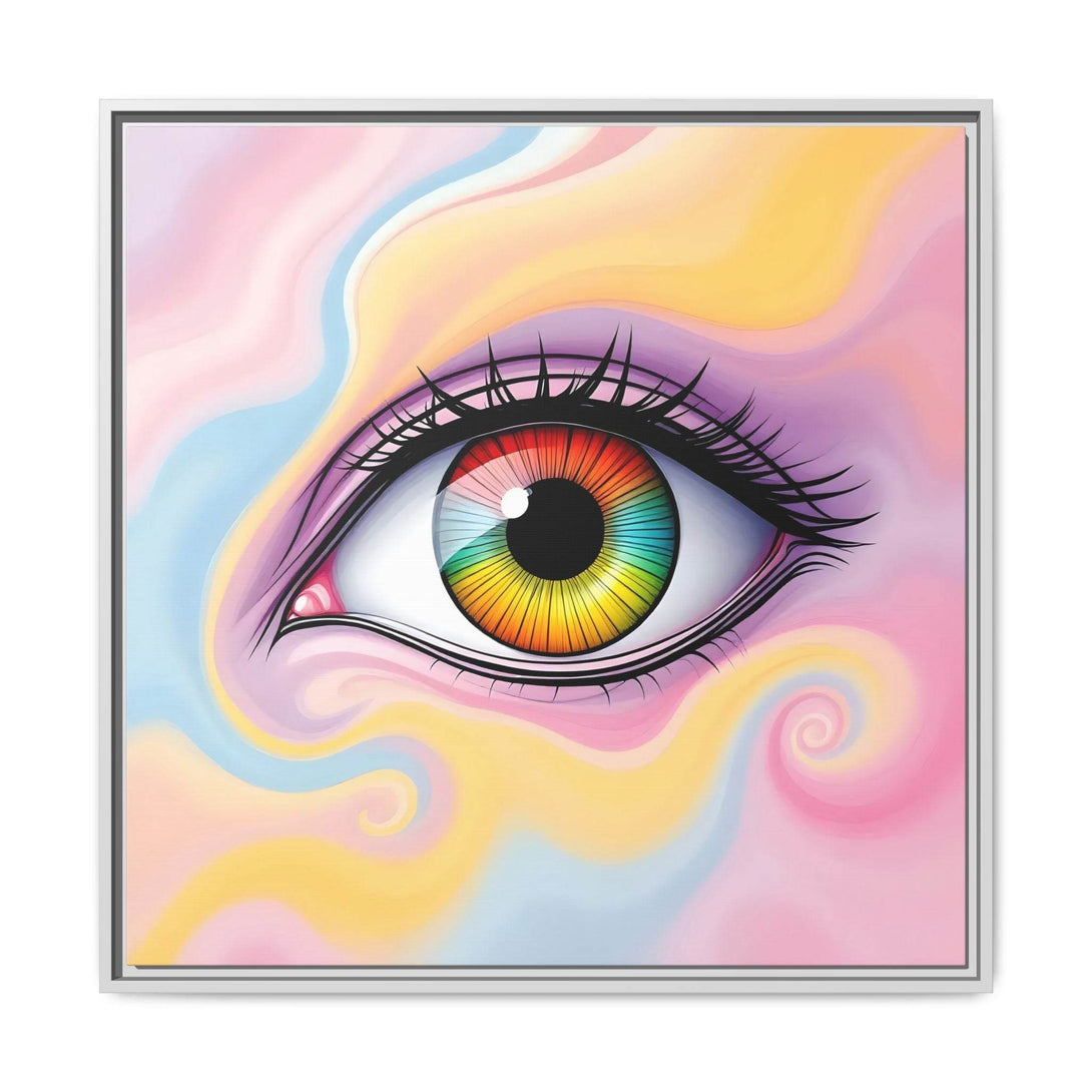 PsEyeFlow #36 – The Whispering Spiral on Framed Matte Canvas - Highdellic