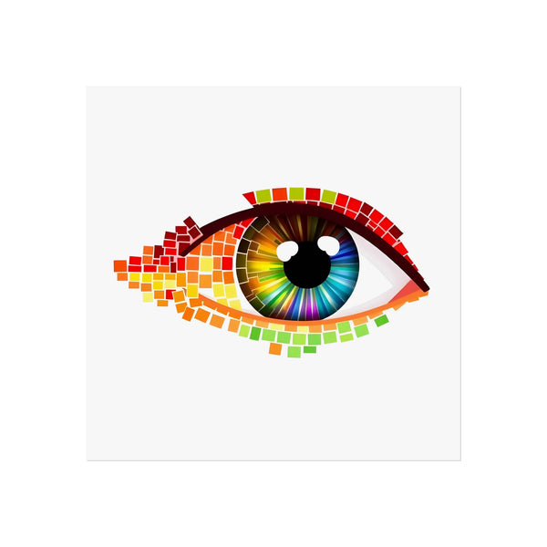PsEyeTile 8: Pixel Aurora (Fine Art Poster)