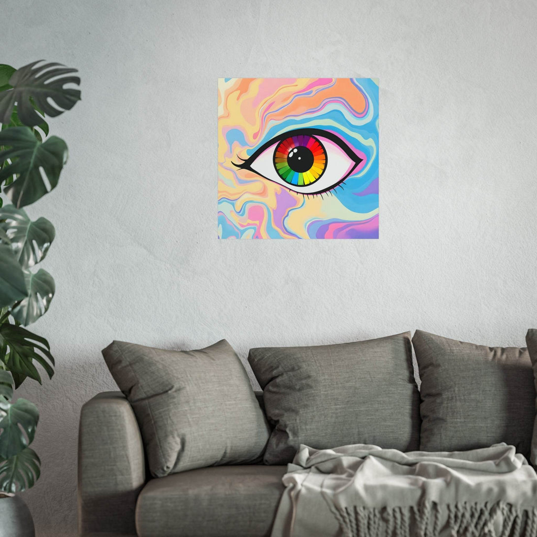 PsEyeFlow #1 – Prism Vision on Square Fine Art Poster - Highdellic