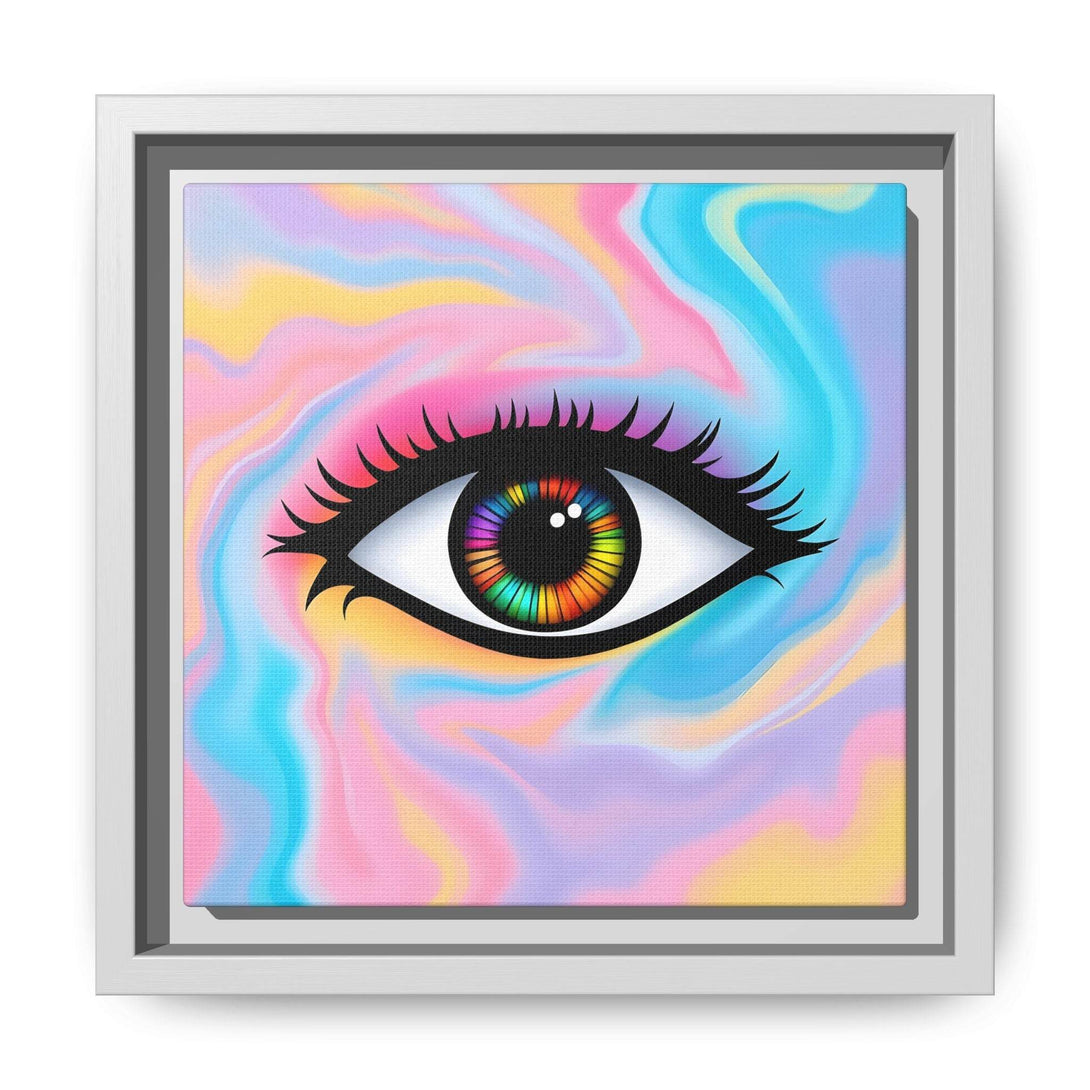 PsEyeFlow #32 - Prism Mirage on Framed Matte Canvas (multi colour) - Highdellic