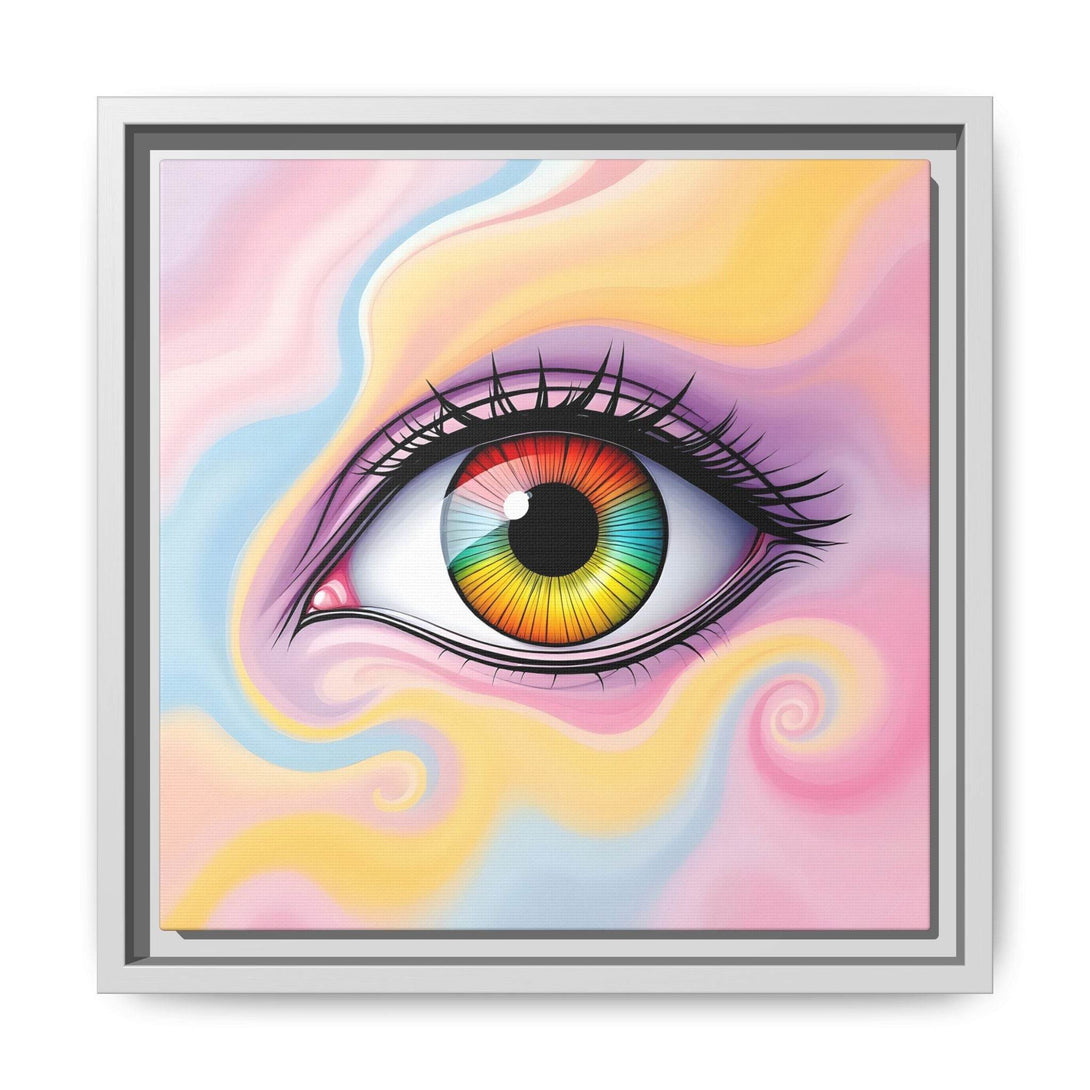 PsEyeFlow #36 – The Whispering Spiral on Framed Matte Canvas - Highdellic
