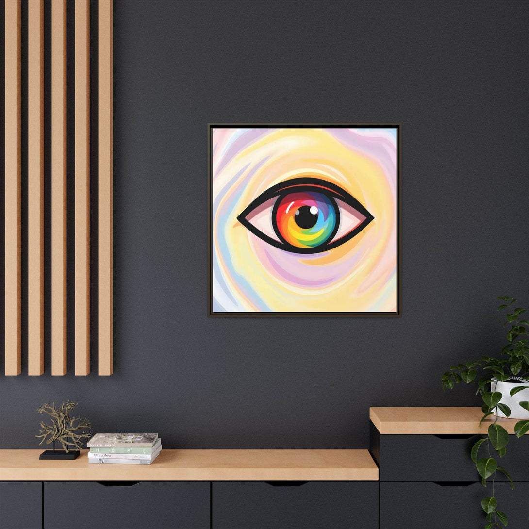 PsEyeFlow #18 - Ethereal Visionb. ( Colorful Framed Matte Canvas Decor ) - Highdellic