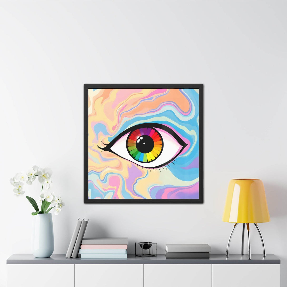 PsEyeFlow #1 – Prism Vision, ( wood Framed semi-gloss coated paper ) - Highdellic