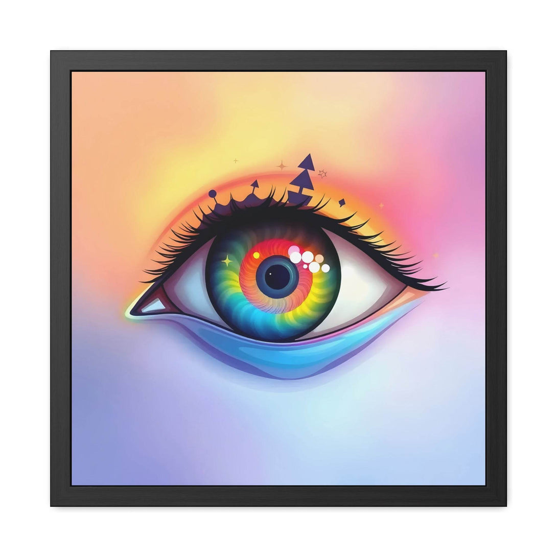 PsEyeDream #6 - Ephermeral Vision on Semi-Gloss Coated Framed Poster - Highdellic