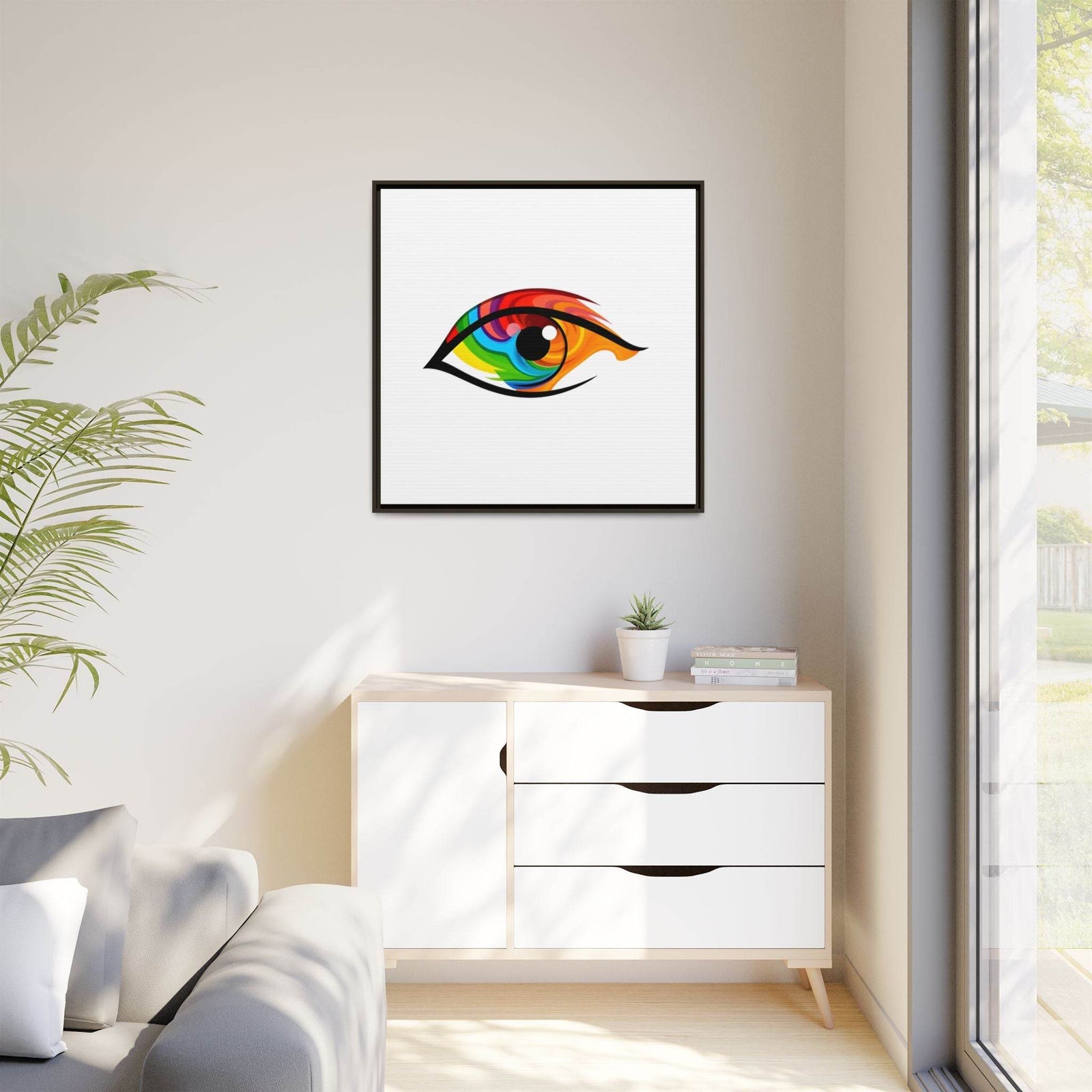 PsEyeGo 2 – Prism Gaze Vision on Framed Matte Canvas (Multi-color) - Highdellic