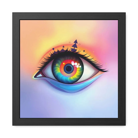 PsEyeDream #6 - Ephermeral Vision on Semi-Gloss Coated Framed Poster - Highdellic