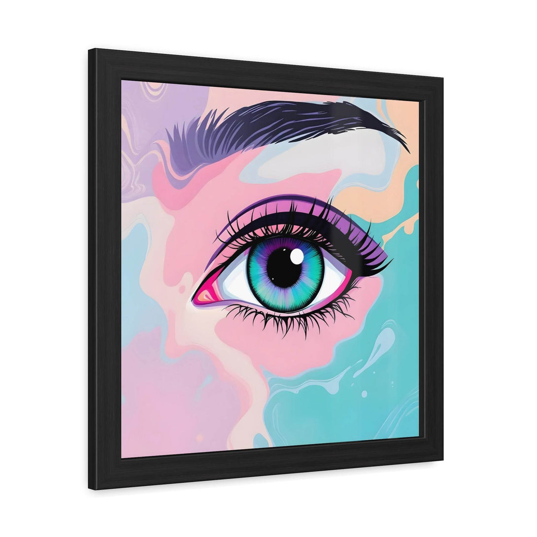 PsEyeFlow #2 – Lucid Gaze. ( wood Framed semi-gloss coated paper ) - Highdellic