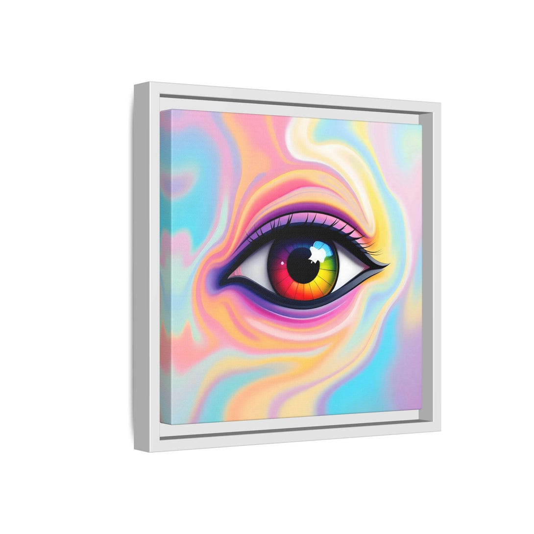 PsEyeFlow #34 – Veil of Visions on Framed Matte Canvas (multi colour) - Highdellic