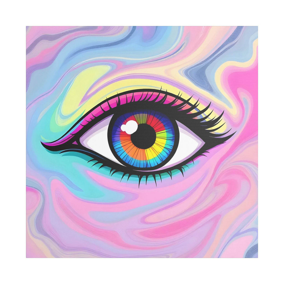 PsEyeFlow #8 - Radiant Vision. (Satin Canvas, Stretched) - Highdellic