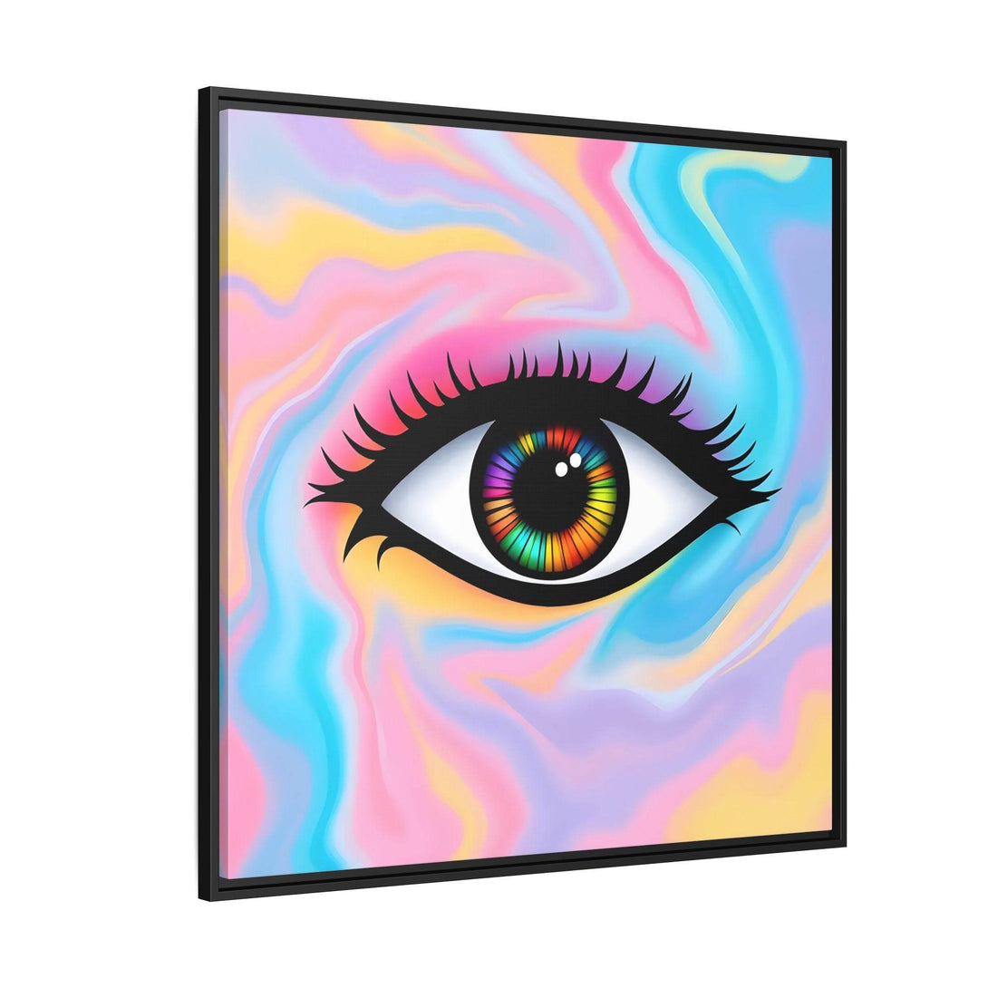 PsEyeFlow #32 - Prism Mirage on Framed Matte Canvas (multi colour) - Highdellic