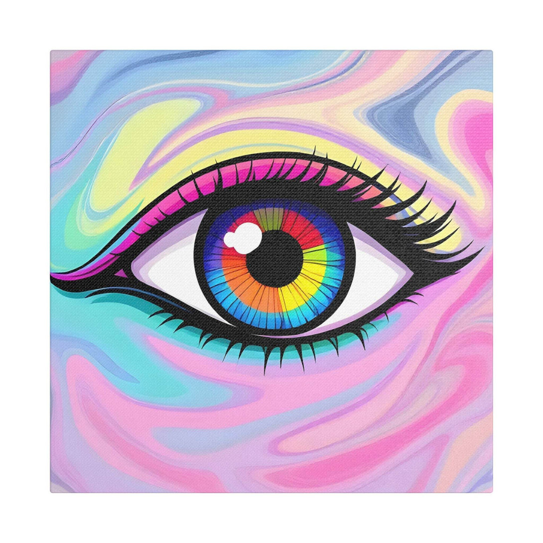 PsEyeFlow #8 - Radiant Vision. (Satin Canvas, Stretched) - Highdellic
