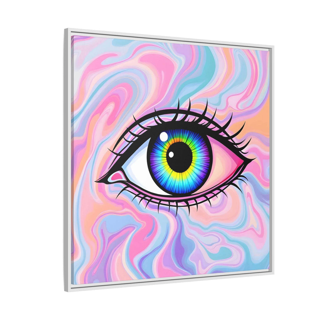 PsEyeFlow #3 – Vivid Mirage (Matte Canvas, Framed (Multi-color)) - Highdellic