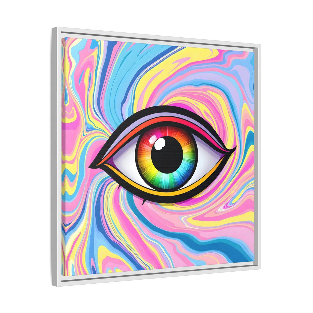 PsEyeFlow #31 - The Kaleidosoul on Framed Matte Canvas - Highdellic