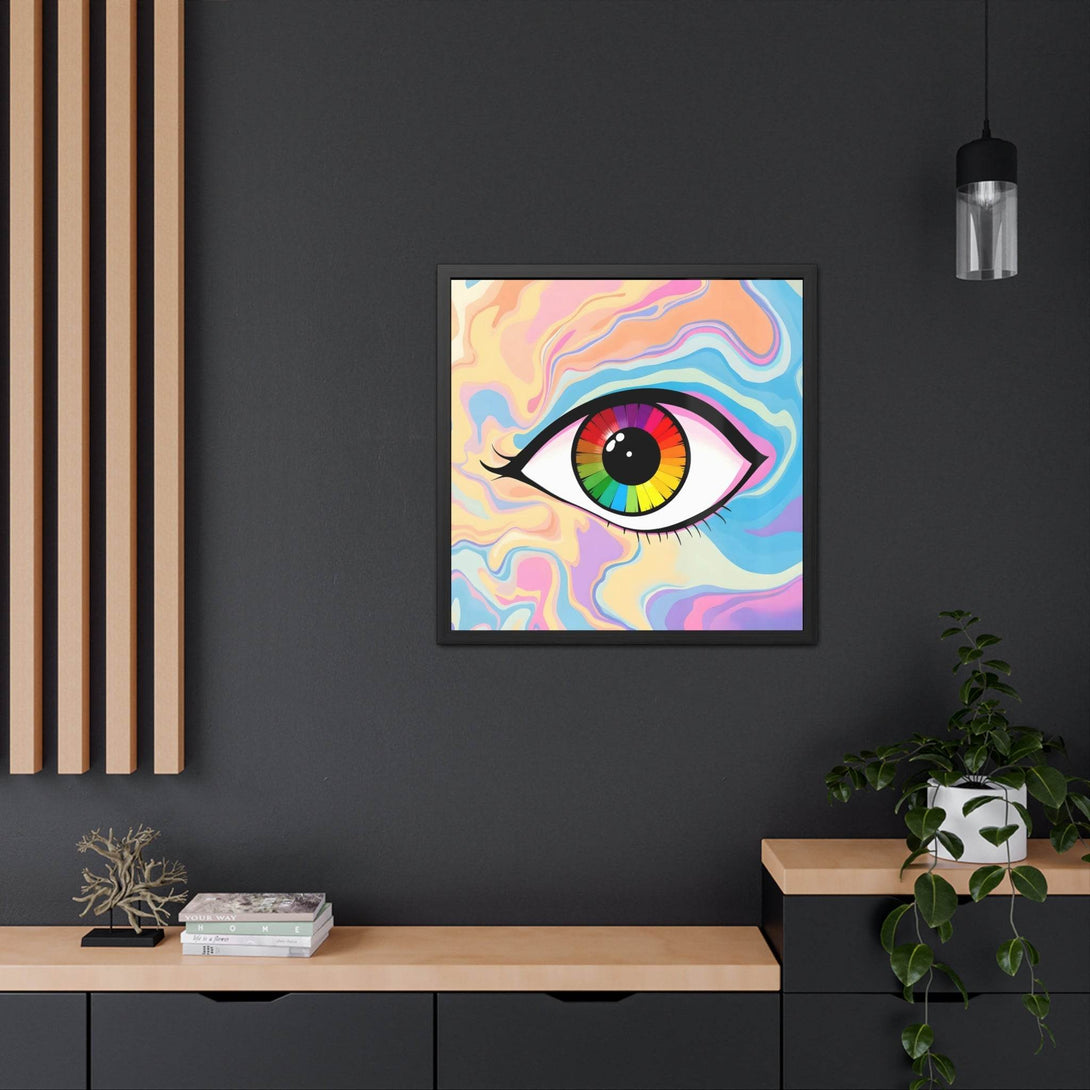 PsEyeFlow #1 – Prism Vision, ( wood Framed semi-gloss coated paper ) - Highdellic