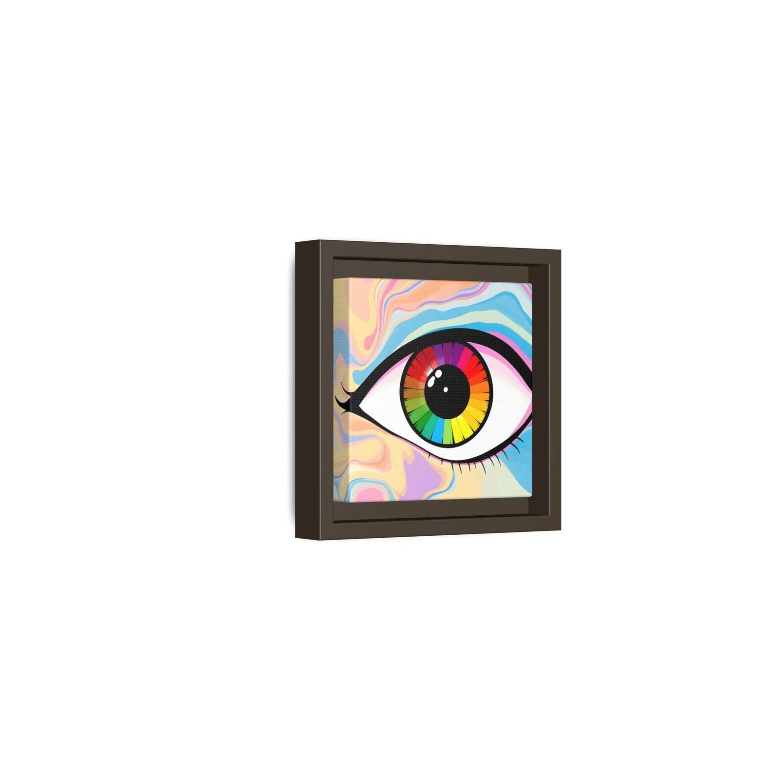 PsEyeFlow #1 – Prism Vision on Colour Framed Matte Canvas - Highdellic