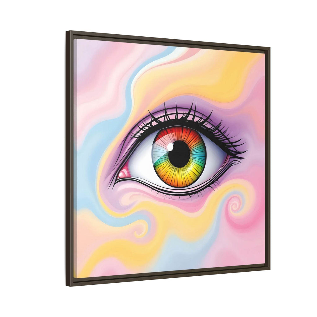 PsEyeFlow #36 – The Whispering Spiral on Framed Matte Canvas - Highdellic