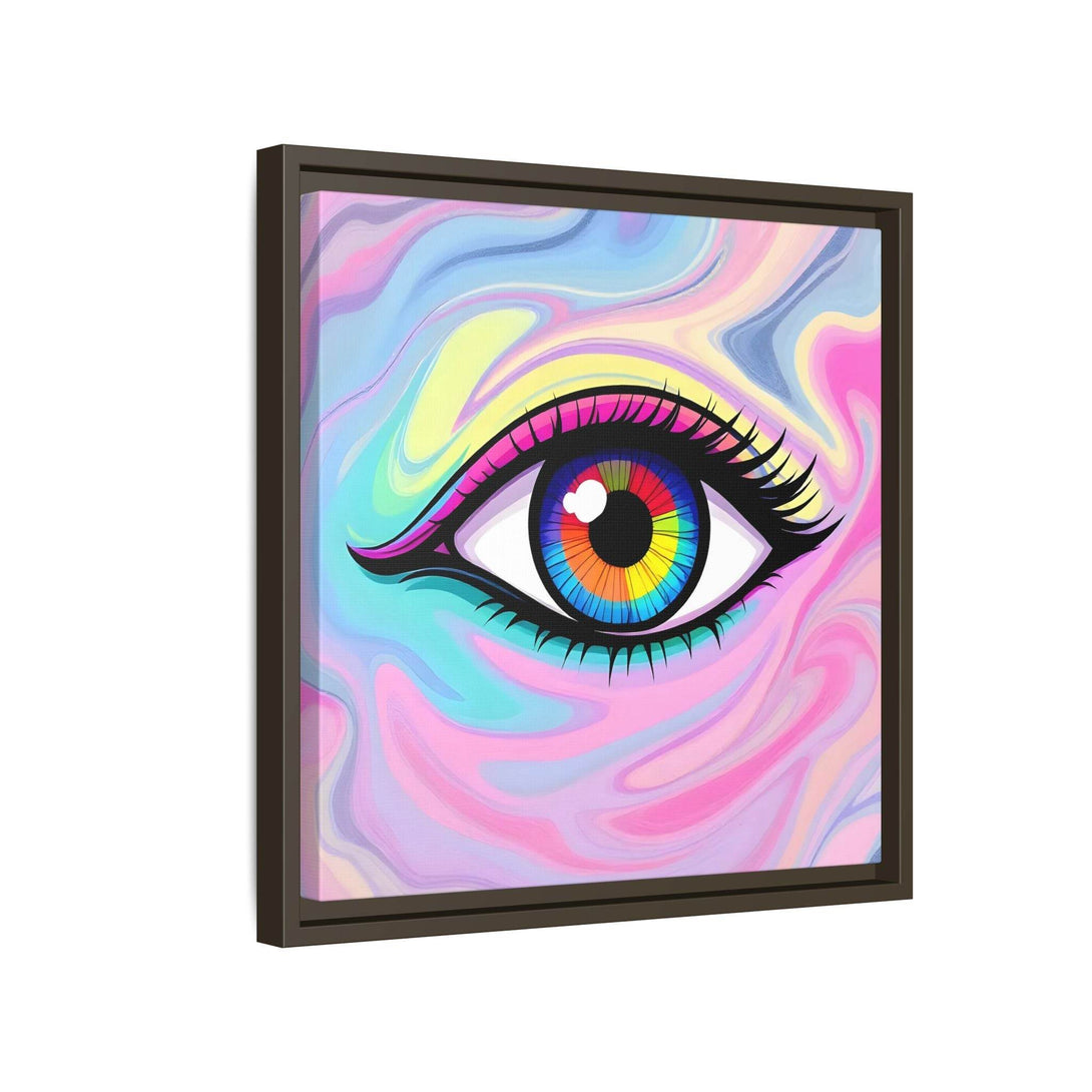 PsEyeFlow #8 - Radiant Vision. ( Colourful Framed Matte Canvas Decor ) - Highdellic