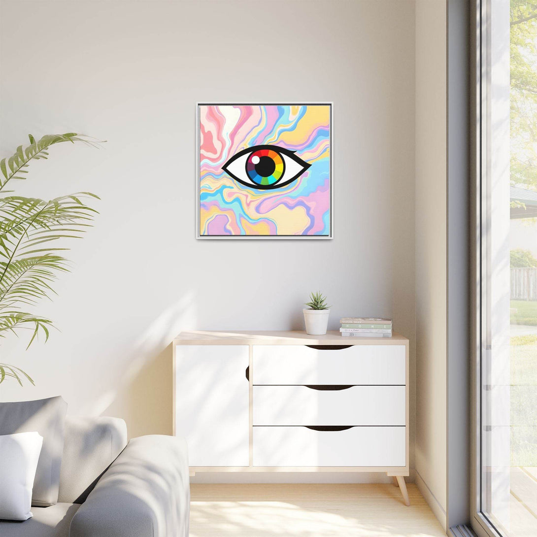 PsEyeFlow #30 - Spectrum Vision (Matte Canvas, Framed (Multi-color)) - Highdellic