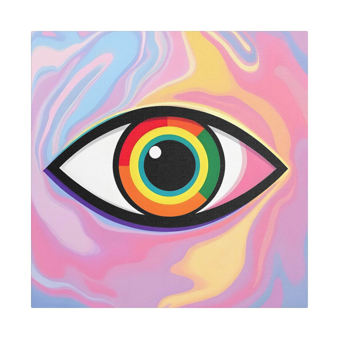 PsEyeFlow #6 - Vortex Vision. (Satin Canvas, Stretched) - Highdellic