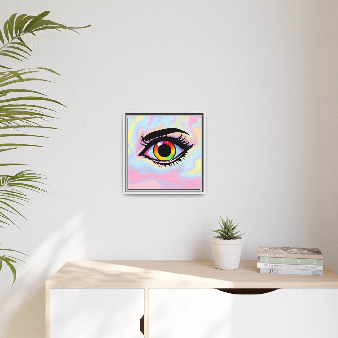 PsEyeFlow #35 - Spectrum Sentinel on Framed Matte Canvas (multi colour) - Highdellic