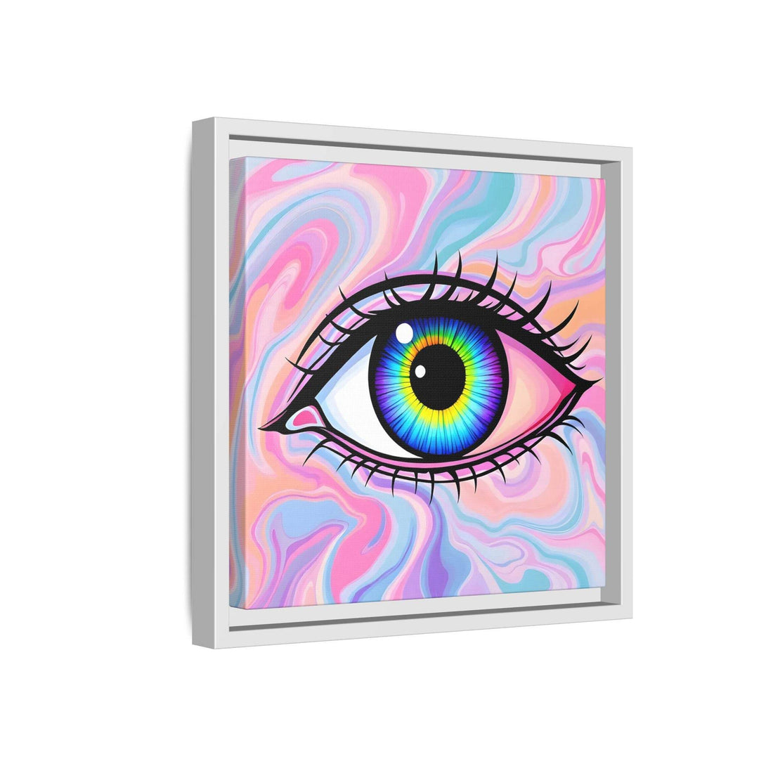 PsEyeFlow #3 – Vivid Mirage (Matte Canvas, Framed (Multi-color)) - Highdellic