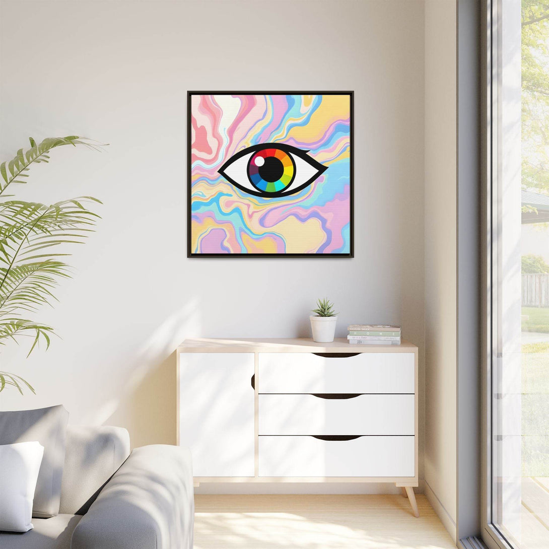 PsEyeFlow #30 - Spectrum Vision (Matte Canvas, Framed (Multi-color)) - Highdellic